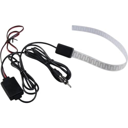 Universal AM FM Antenna Signal Amp Amplifier Car Radio Windshield Mount Amplifier Aerial Antenna Suitable For Cars Boats