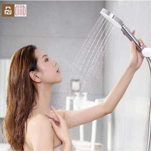 Youpin Diiib 3 Modes Handheld Shower Head Set 360 Degree 120mm 53 Water Hole with PVC Matel Powerful Massage Shower D5