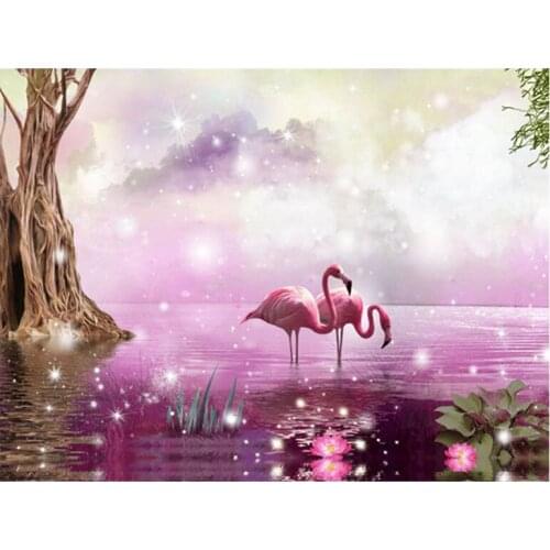 Animal Flamingo Diamond Painting Full Square Round Drill Diy Beaded Cross Stitch Mosaic Pictures By Numbers EmbroideryZP-4383