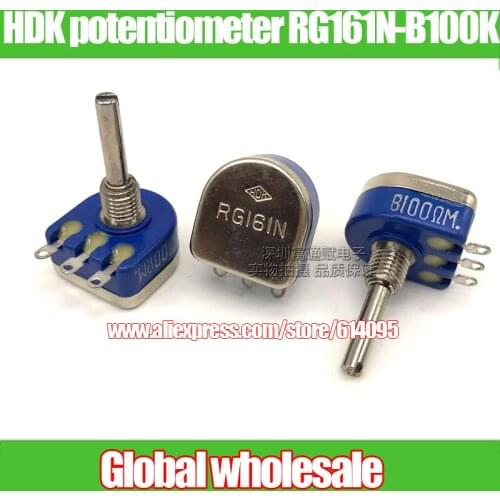 1pcs new original Japanese HDK potentiometer RG161N-B100K single potentiometer B100K