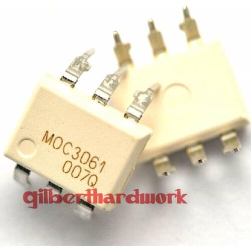 10*Photoelectric Coupling Moc3061/El3061 Transistor Output Dip-6 Straight Pin
