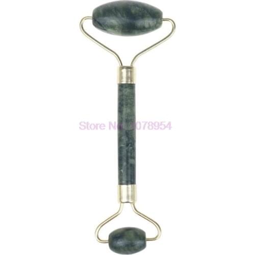 100pcs Jade Stone Facial Massage Roller For Face Neck Natural Massager Green Guasha Scraper Set Thin Lift Tools Roller