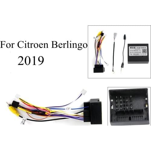 Raise PSA-RZ-15 Canbus 16 Pin Car Stereo Android Harness For Peugeot Berlingo 2019 Citroen C4 /C-quatre / C4L / C3 XR