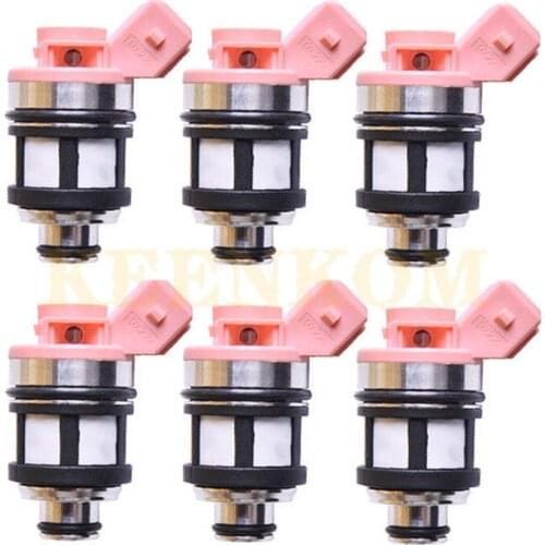 6pcs Fuel Injector 16600-88G10 JS20-1 For Nissan Pathfinder Quest D21 Pickup 3.0L VG30E