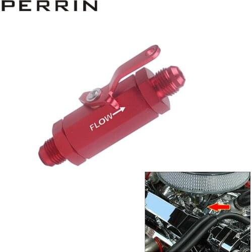 FREE SHIPPING AN6 AN8 AN10 Aluminum Inline Fuel Filter Shut Off Valve Cut Off w/ Cable Lever Black 1Pcs