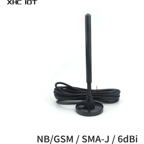 NB GSM Sucker WIFI Antenna High Gain 6dBi SMA-J XHCIOT TXGN-TB-300 Magnetic Base Feeder External Cable Omnidirectional Aerial