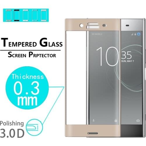 Arc edge glass film For Sony Xperia XZ Premium 3D Curved Edge glass film for Sony XZP E5563 G8142 Full cover Tempered Glass film