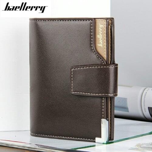 Baellerry Brand Wallet Men Leather Men Wallets Purse Short Male Clutch Leather Wallet Mens Zipper Money Bag Quality Guarantee