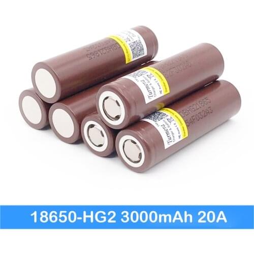 Battery 18650 hg2 3000mah 20a mod battery batteries for screwdrivers Turmera 18650 battery jun5