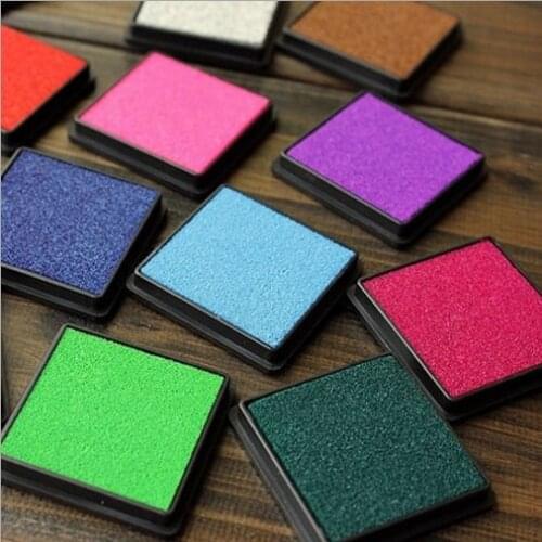 Child Craft Oil Based DIY Ink Pad for Rubber Stamps Finger Paint Fabric Wood Paper Inkpad