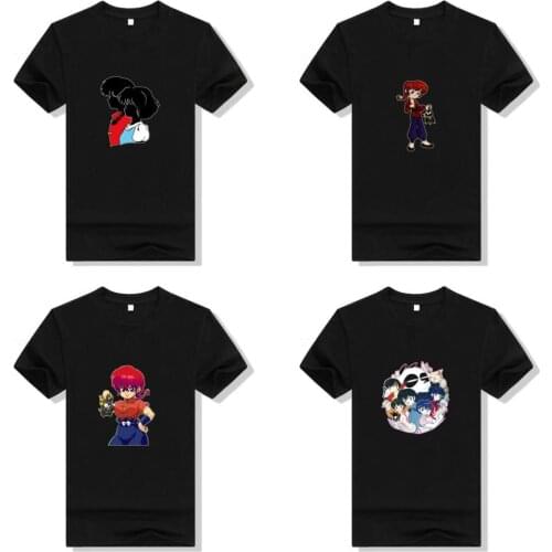 Anime Ranma T Shirt Cosplay women printed cotton T-shirt Short Sleeve Summer Casual Tee Tops Woman T-shirts