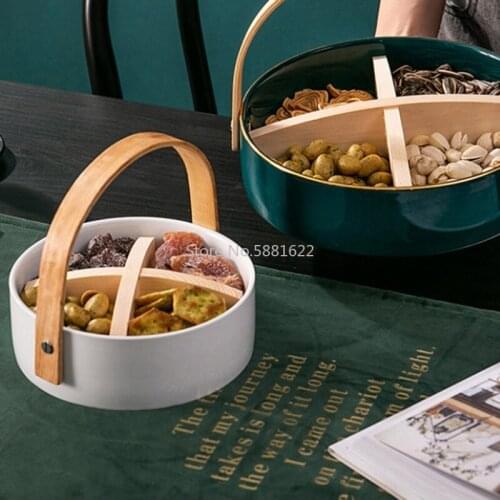 Emerald Fruit Plate Home Living Room Fruit Basket Personality Creative Snack Plate Dinner Dish for Kitchen Supplies