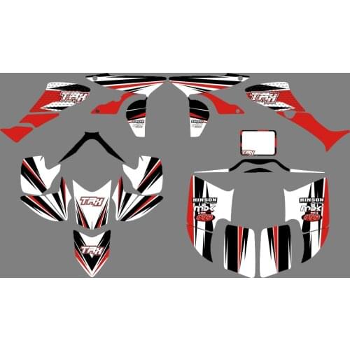 Motorcycle New Team Graphics Background Decal And Sticker Kit For Honda TRX450R TRX 450R Fourtrax ATV