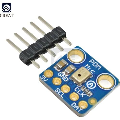 MP34DT01 PDM Digital MEMS Microphone Module Simple Pulse Density Modulation Output Small Omnidirectional Microphone
