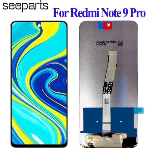 Original 6.67"LCD For Xiaomi Redmi Note 9 Pro LCD Display Touch Digitizer Screen For Xiaomi Redmi Note 9S LCD Screen Replacement