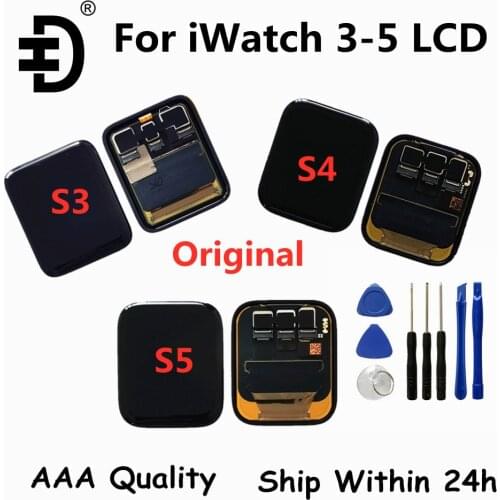 Original LCD For Apple Watch Series 4/5 40mm 44mm LCD Display Touch Screen Digitizer For Apple Watch Series 3 38mm 42mm Display