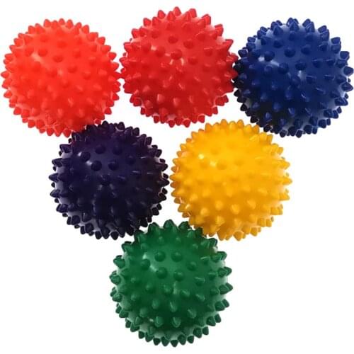 Durable PVC Spiky Massage Ball Trigger Point Sport Fitness Hand Foot Pain Relief Plantar Fasciitis Reliever Hedgehog 7cm Balls