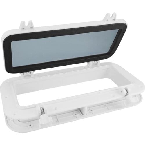 2 Pieces Boat Yacht Rectangle Opening] Porthole 320x120mm Replacement Window