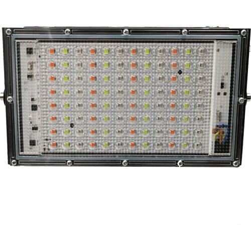 100W LED Flood Light 220V 230V RGB Outdoor Reflector Floodlight IP65 Waterproof LED Garden Garage Wall Street Landscape Lighting