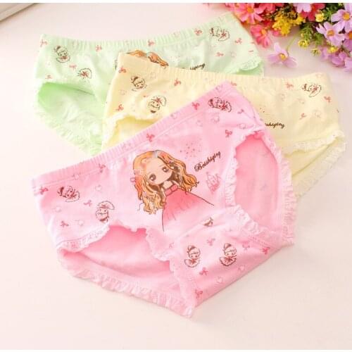 Wholesale(12pcs/lot) Cute Cotton Boxer Briefs princess Girls Underwear Children Kids Baby cartoon Panties infant Underpants