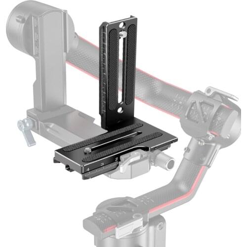 BGNing SLR Camera Vertical Quick Release Plate L Mounting Plate Bracket For Zhiyun Weebill S Crane2/3 Handheld Gimbal Stabilizer
