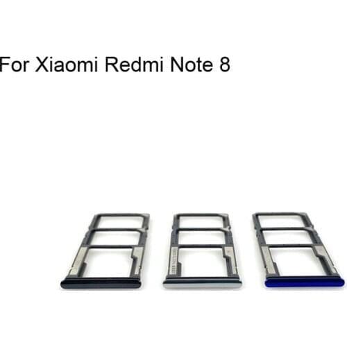 1PC For Xiaomi Redmi Note 8 Tested Good Sim Card Holder Tray Card Slot For Xiao Mi Redmi Note 8 Sim Card Holder Note8
