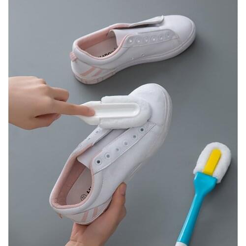1Pcs Durable Soft Bristle Multifunction Cleaning Brushes Lightweight Long Handle Useful Microfiber Shoes Brush Long Handle