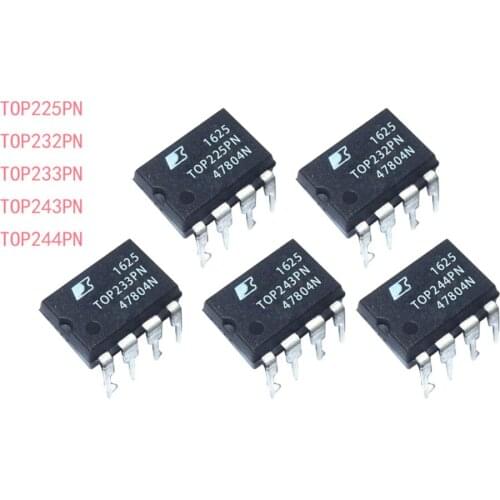 2PCS TOP245PN DIP8 TOP221PN 222 223 224 243 244 DIP7 245 246 253 254 255 256 TOP258P
