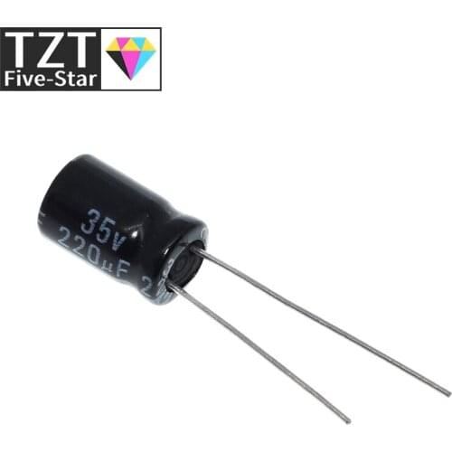 20PCS Higt quality 35V 220UF 8*12mm 220UF 35V 8*12 Electrolytic capacitor