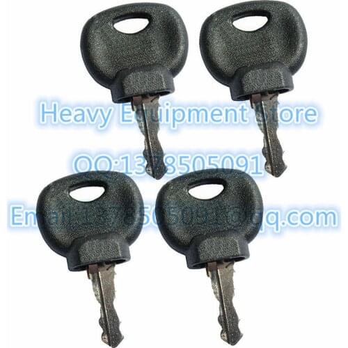 4PCS 14607 14707 KEY FOR JCB Bomag Dynapac Terex Vibromax New Holland Moxy MONARK Ersatzsch ELI80-0088