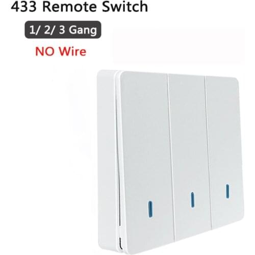 433Mhz Remote Control Wireless Switch for Sonoff T1 EU UK Sonoff 4CH Pro R2 Slampher 433.92MHz RF Remote Control Light Switch