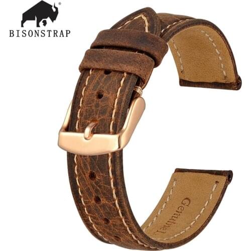 Мужские золотые часы BISONSTRAP China At AliExpress