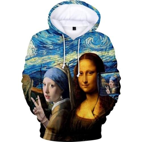 Famous Brand Grappige Nieuwe Mode KUNST Geschikt 3D Hoodie ART 3D Sweatshirts Herfst jongens meisjes Hiphop mannen vrou Hip Pop