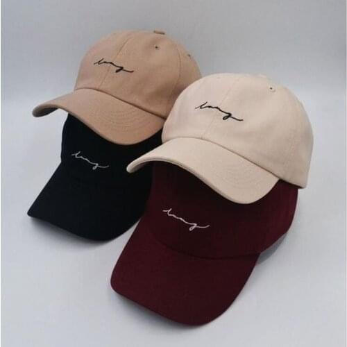 European and American Style Soft Top Hip-hop Hat for Men and Women with Curved Brim Caps Embroidered Sun Visor Baseball Cap