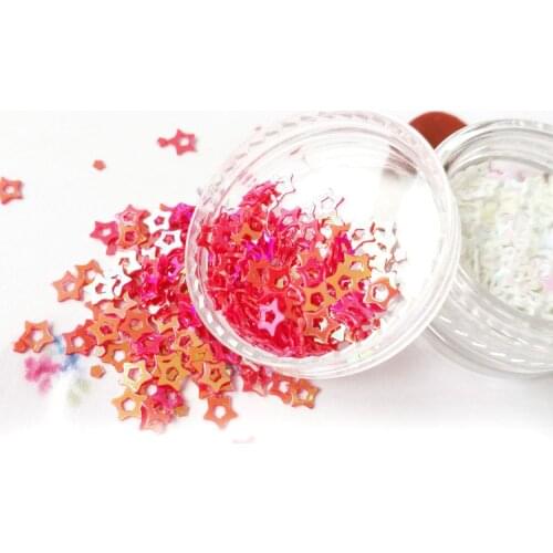 Hollow out heart-shaped sequin glitter nail art corner face makeup patch DIY manual glue filling material accessories