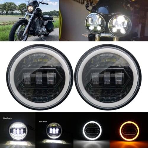 2pcs 5 3/4" motorcycle Headlamp 5.75 Inch LED Headlight for 3 & Speed Triple & Street Triple & Thunde
