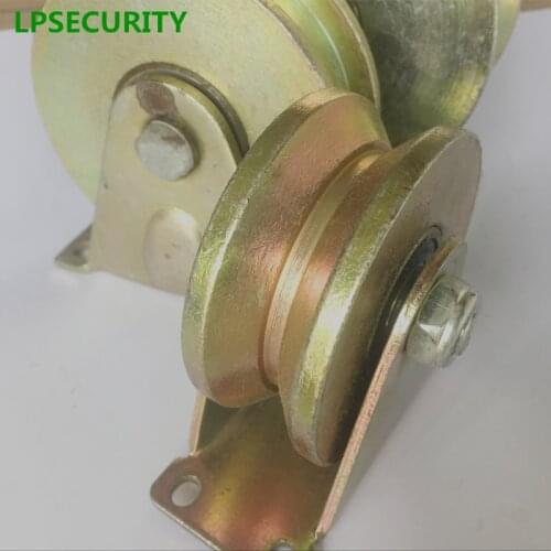 LPSECURITY GATE OPENER 1.2inch Steel V Type wheel track rail pulley bearing sliding door gate Roller loading weight 180kg