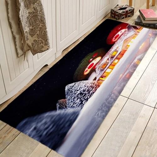 Christmas Tree Gift Fireplace Hallway Carpets Kitchen Entrance Door Mat Anti-slip Floor Rug Bathroom Area Hallway Free Shipping