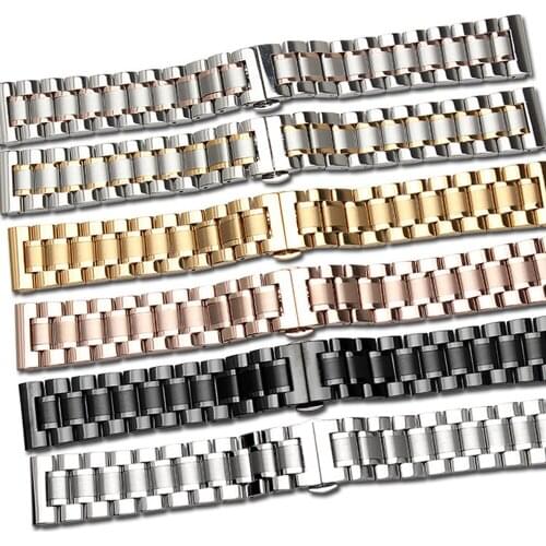 Black Gold and Silver Rose Gold and Silver 20mm 22mm 24mm for Mens / Womens Watch Replacement Strap Accessories