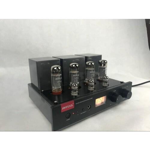 RFTLYS A1 EL34 Push-Pull Tube Amplifier Amp With 12au7 & 12ax7 Pre-Amp Lamp Bluetooth Receiver