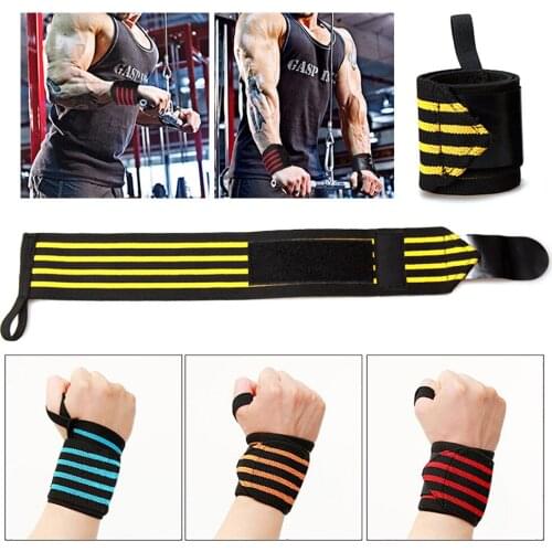 Colorful Wrist Band Adjustable Wristband Brace Wrap Bandage Gym Strap Wrist Support Band For Weight Lifting Handy