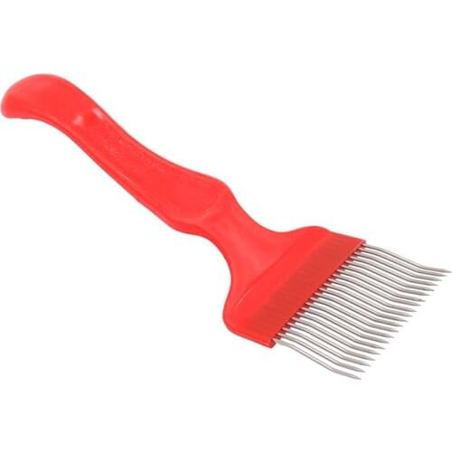 Apiculture Uncapping Fork Iron Honeycomb Honey Scraper plastic Handle Apicultura Equipment Uncapping Fork Beekeeping Tools