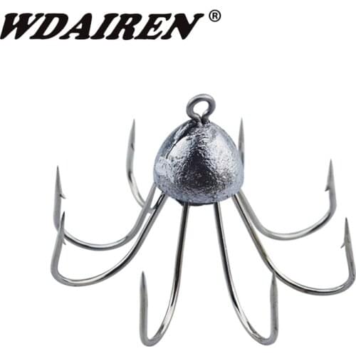 1Pcs Jig Octagonal Fishing Hooks High Carbon Steel Squid Octopus Anchor Hook Fishing Gear Tool Accessories Umbrella