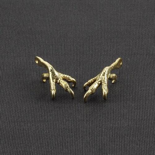 2pcs DIY Paracord Bead Eagles Claw Brass Knife Beads Talons Paracord Bracelet Accessories