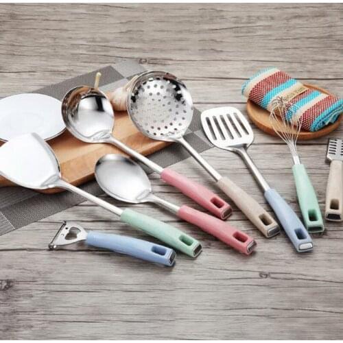 210206/Cookware Sets/cooking shovel/Stainless steel spatula set /thickening long handle /Ergonomic handle