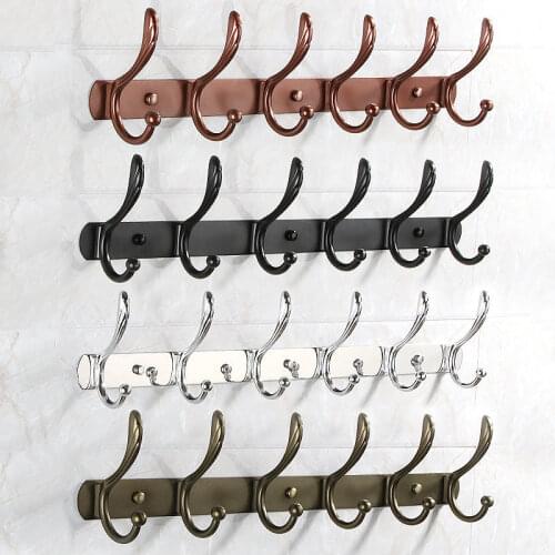 Bathroom Accessories Towel Hooks Punch-Free Wall Hooks Stainless Steel Hooks For Bathroom Adhesive Wall Hook Metal Hanging Hooks