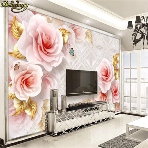 Beibehang Custom papel de parede 3d Rose continental soft bag jewelry photo murals roll for wall paper 3d home decoration
