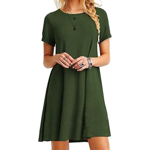 Однотонные летние платья Bigsweety China At AliExpress