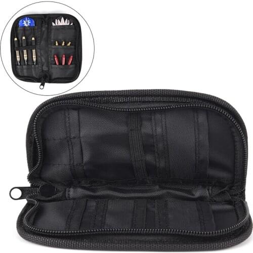 Carry Case Wallet Pockets Holder Storing Bag Black Durable Darts Accessories