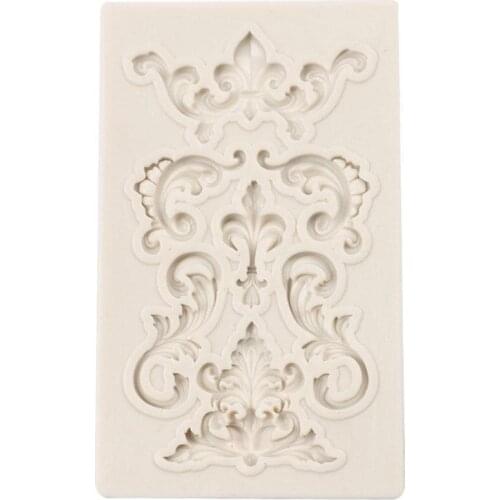 European Vintage Relief Border Silicone Mold Scroll Mould Fondant Tool Sugarcraft Gumpaste Molds Decorating Chocolate Cake S6D8